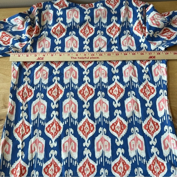 J MCLAUGHLIN TUNIC TOP L CATALINA CLOTH SPLIT NECK BOHEMIAN CASUAL CHIC TRAVEL - Picture 8 of 12